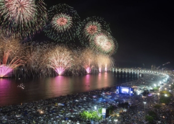 Queima de fogos na praia de Copacabana, Réveillon Rio 2019